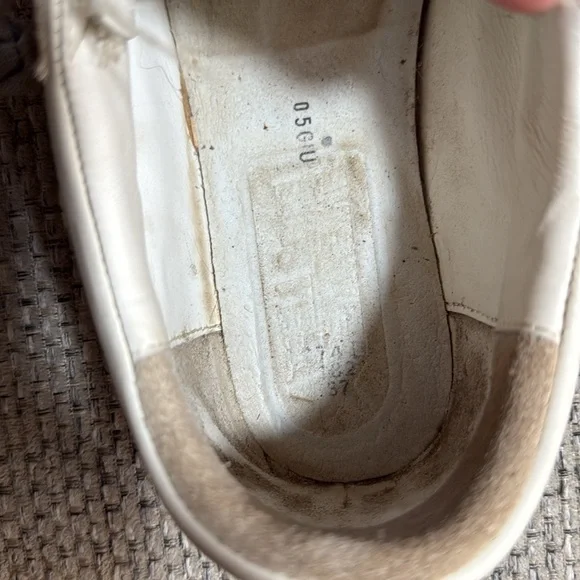 Golden Goose Superstar Sneakers Fringe Cream Blue Star EU37/ US sz6